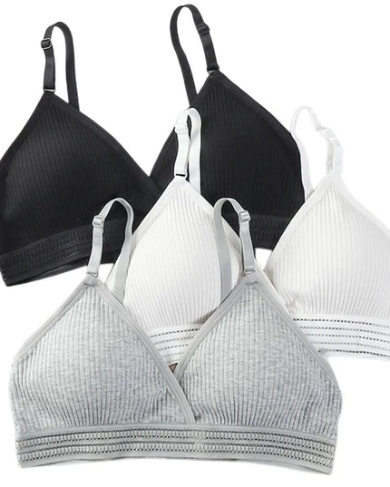 Non-Wire Push-Up Bras for Women with Thin Padded Cups