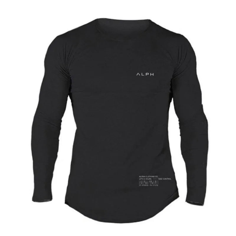 Men's Alph Fitness Cotton Casual Long Sleeve Sweater