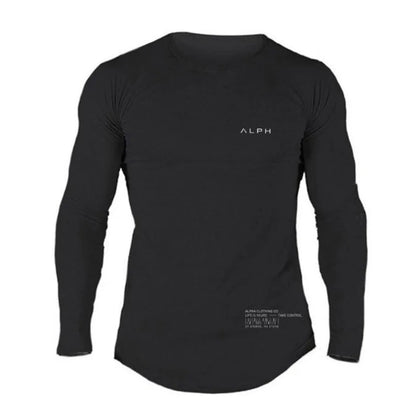 Men's Alph Fitness Cotton Casual Long Sleeve Sweater