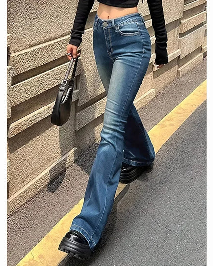 Women's High Waist Flared Jeans