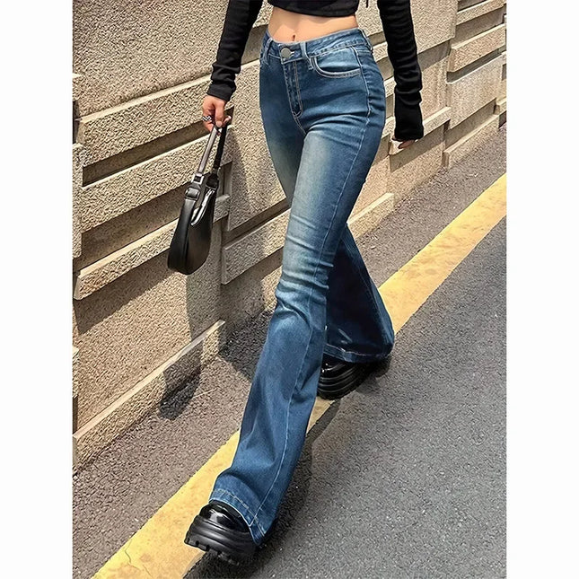 Women's High Waist Flared Jeans