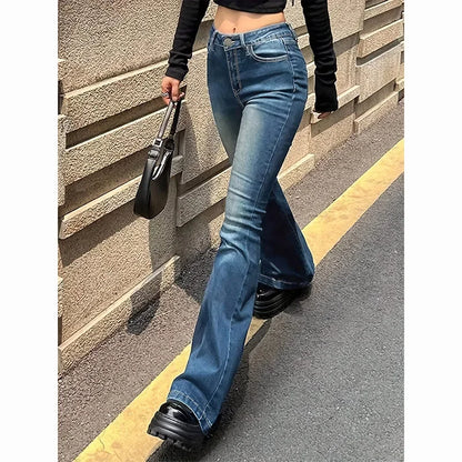 Women's High Waist Flared Jeans
