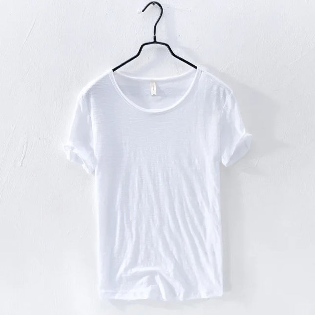 Men's Lightweight Cotton Slim-Fit T-Shirt - Breathable and Comfortable Tee