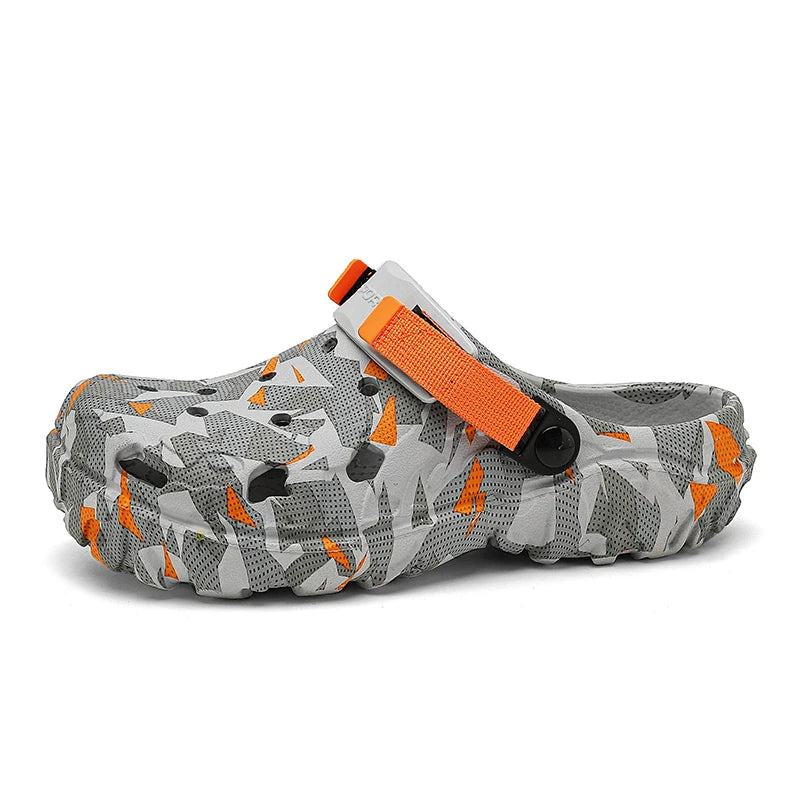 Men's Outdoor Casual Flat Platform Clogs