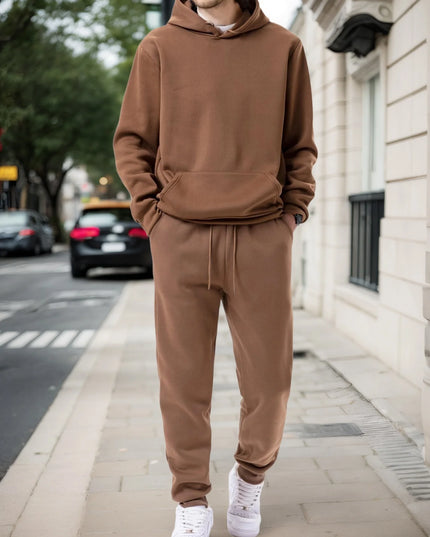 Men's Two-Piece Hoodie and Drawstring Jogger Set