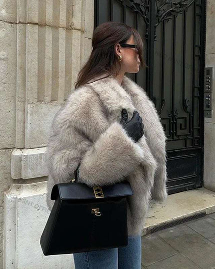 Women's Luxury Faux Fur Coat