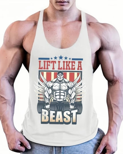 Men's Casual Fit Stringer Tank Top - Various Colors