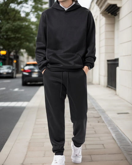 Men's Two-Piece Hoodie and Drawstring Jogger Set