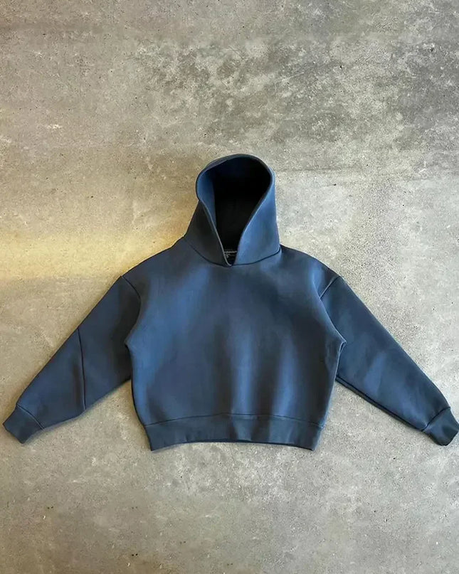 Men's Two-Piece Fleece Hooded Sweater and Loose Fit Sweatpants Set