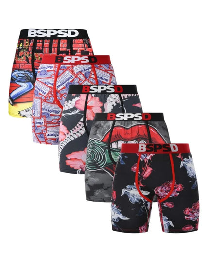 BPSD 5-Pack Men's Breathable Boxer Briefs