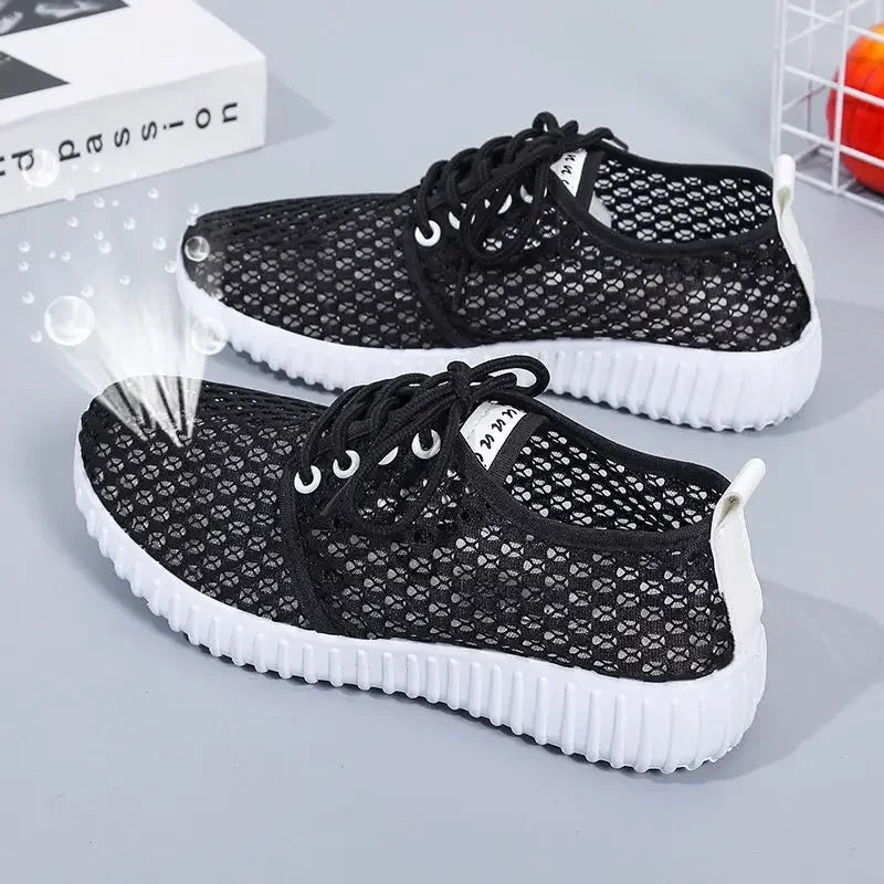 Women's Lightweight Running Sneakers with Side Mesh