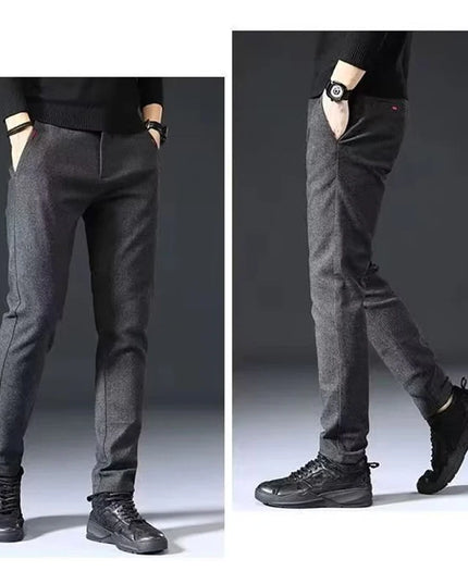 Men's Casual Straight Leg Long Pants - Slim Fit Design
