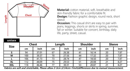 Women's Cherry Print Retro T-Shirt - Loose Half-Sleeve Top