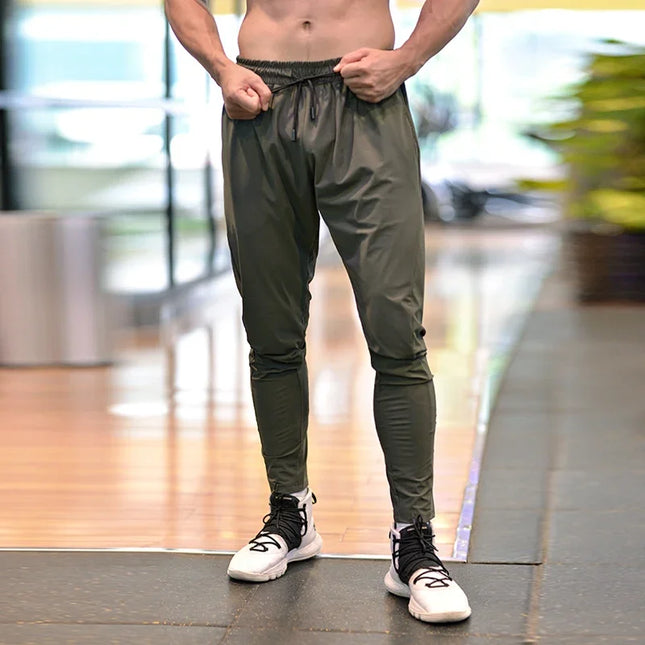 Lightweight Quick-Dry Men's Sweatpants with Elastic Waist
