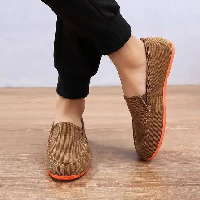 Men's Casual Canvas Loafers - Stylish Slip-On Shoes