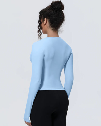 Women’s Long-Sleeve Slim-Fit Breathable Sports Top