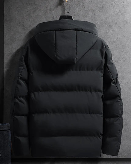 Men's Cotton Padded Hooded Parka Jacket – Warm, Stylish Winter Outerwear for Men