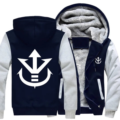 Men's Zipper Hoodie Fleece Thickened Jacket