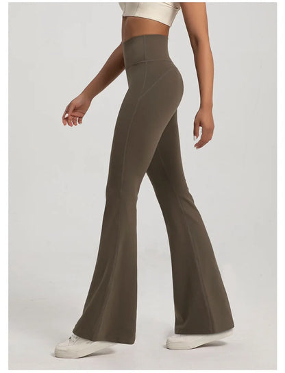 Women's High-Waisted Flared Leggings Pants