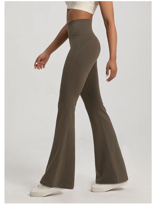 Women's High-Waisted Flared Leggings Pants