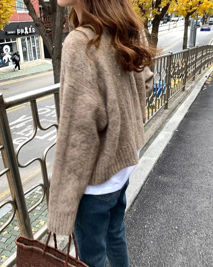 Women's Elegant Vintage Knitted Cardigan