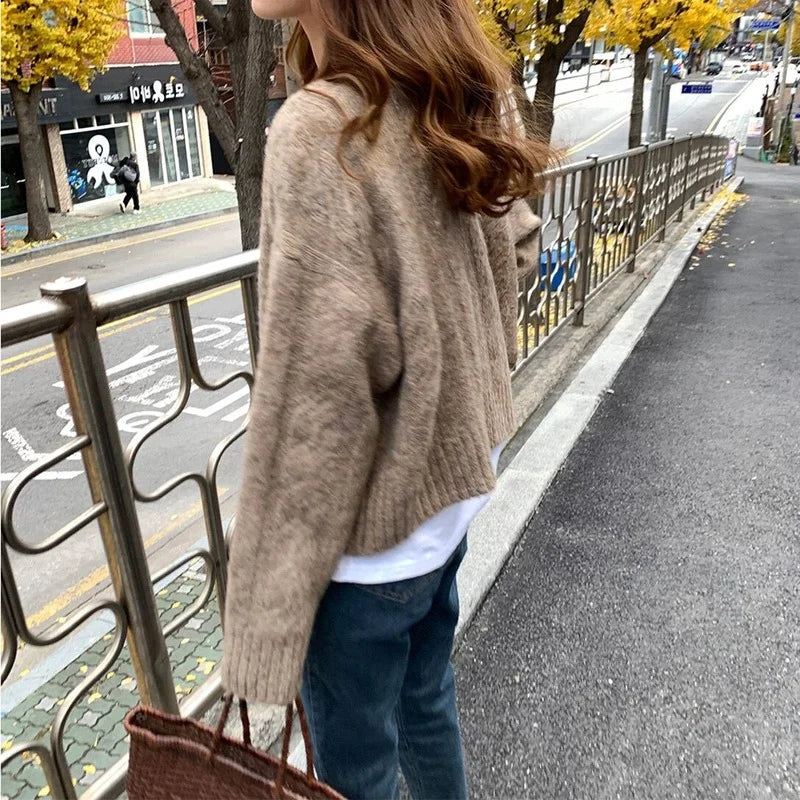 Women's Elegant Vintage Knitted Cardigan