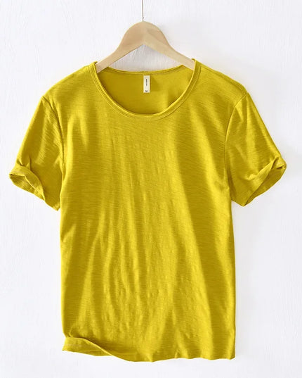 Men's Lightweight Cotton Slim-Fit T-Shirt - Breathable and Comfortable Tee