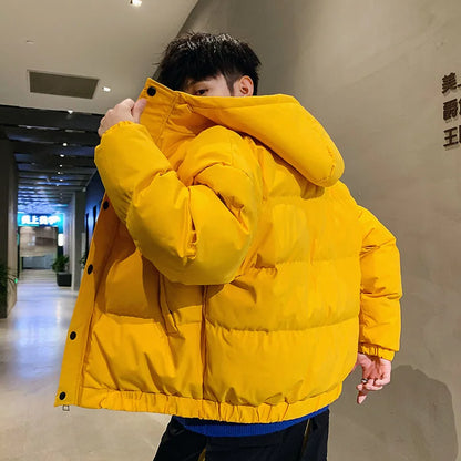 Men's Harajuku Hooded Parka Jacket - Various Colors