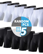 5PCS-White Black / M