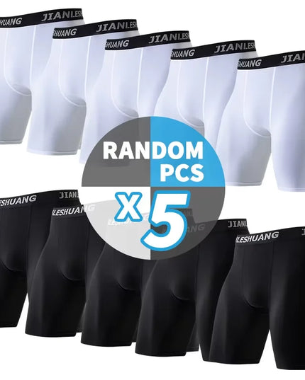 Men’s Classic Quick-Dry Stretch Boxer Briefs — 5 or 10-Pack