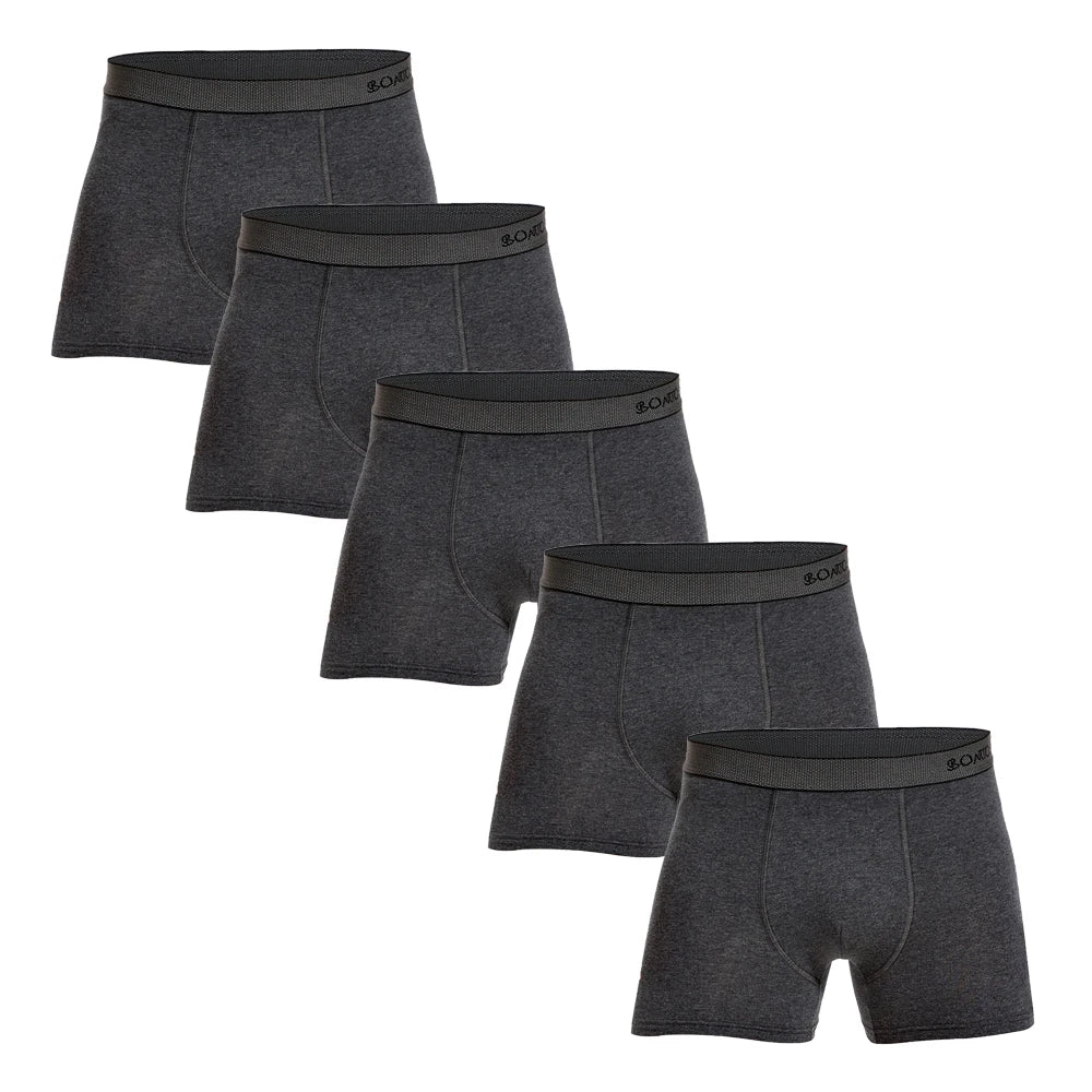 5-Pack Men's Cotton Boxer Shorts – Comfortable Breathable Boxers for Men