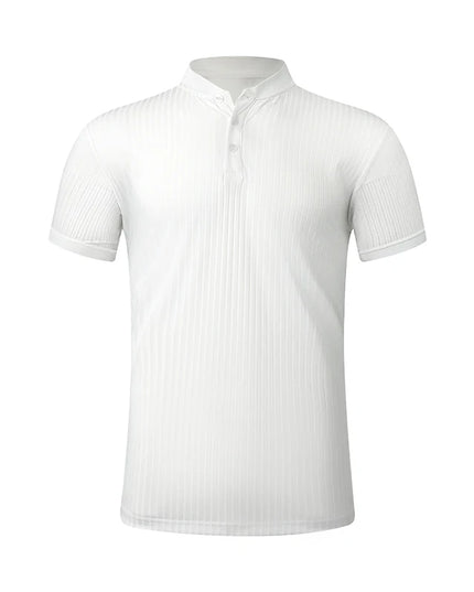 Men's Breathable Button-Up T-Shirt