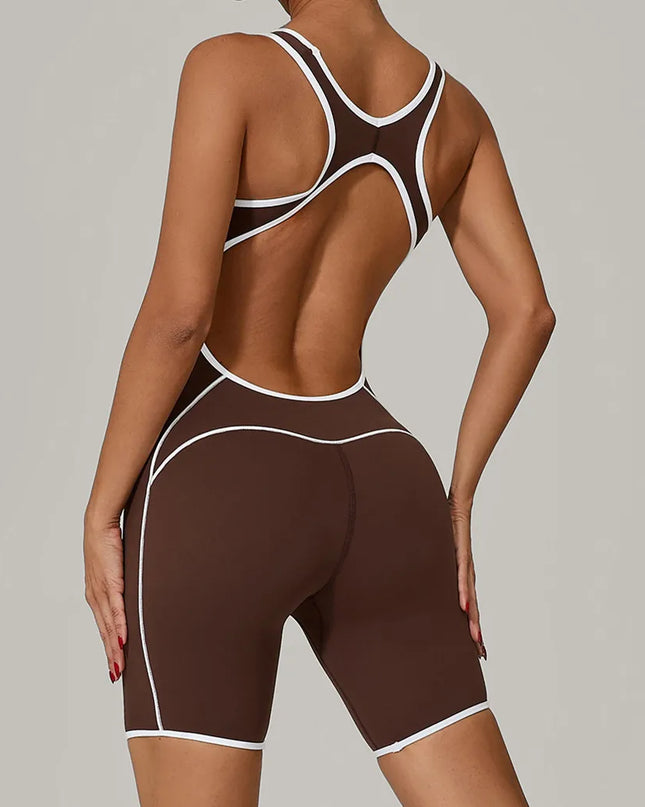 Women's One-Piece Jumpsuit - Slim Fit and Flared Style