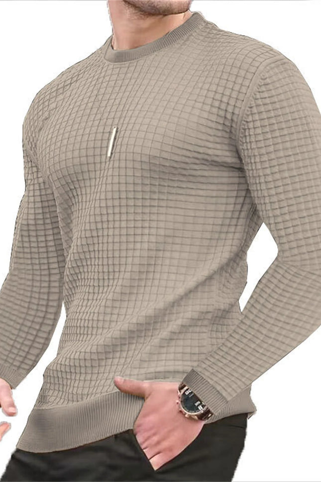 Men’s Casual-Fit Plaid Sweater