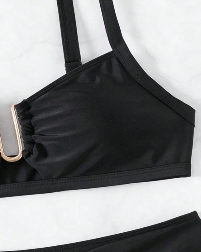 High-Waisted Women's Two-Piece Swimsuit