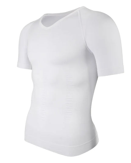 Men's Compression Body Shaper T-Shirt – Slimming, Muscle-Enhancing, Body Shaper for Men