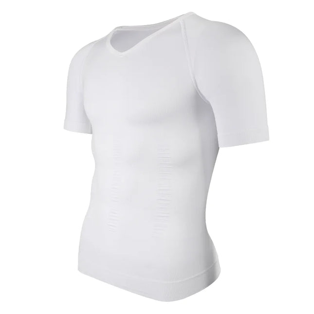 Men's Compression Body Shaper T-Shirt – Slimming, Muscle-Enhancing, Body Shaper for Men