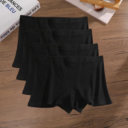4-Pack Women's Cotton Lace Seamless Boxer Briefs