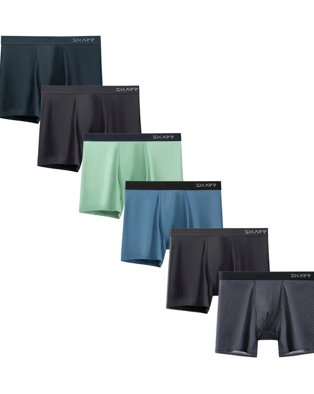 6-Pack Men's Boxer Briefs - Comfortable Trunks Shorts Underwear for Men