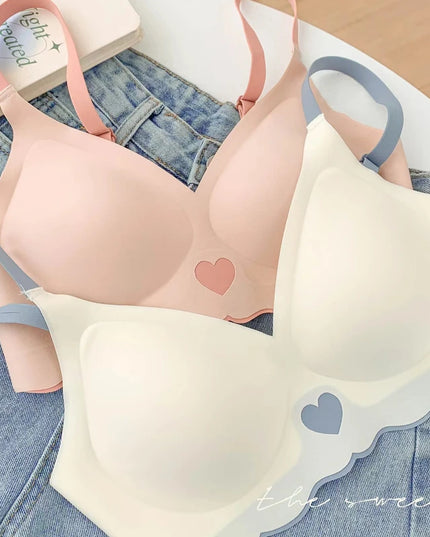 Heart Pattern Push-Up Bras for Women