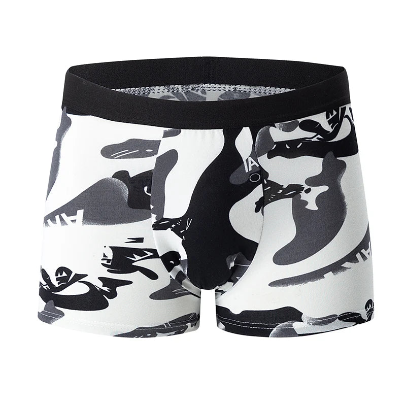 Men's Comfortable and Breathable Animated Print Boxer Underwear