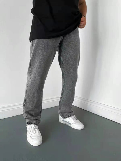 Casual Men's Straight Fit Stretch Denim Jeans