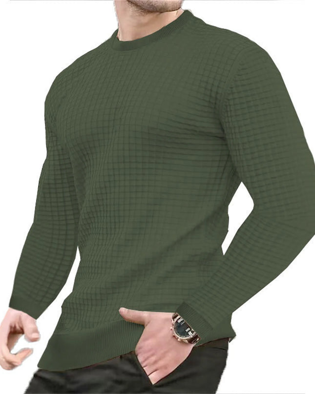 Men’s Casual-Fit Plaid Sweater