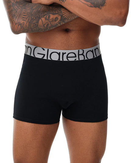 10-Pack Men’s Black Cotton Boxer Shorts