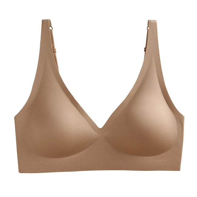 Women's Seamless Wireless Push-Up Bra with Padded Support