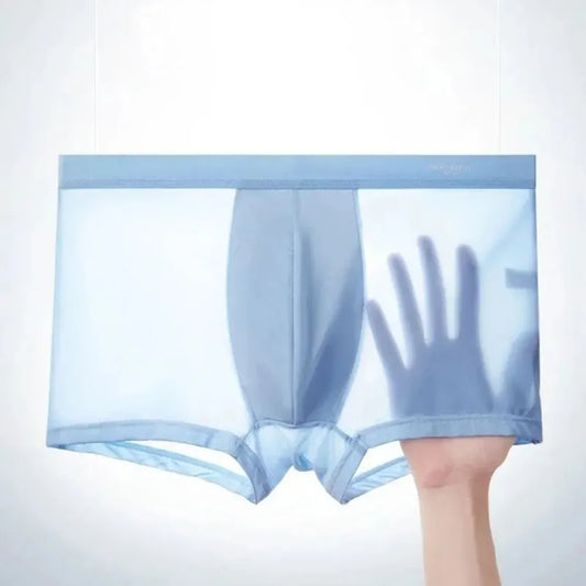 4-Pack Men's Ice Silk Boxer Shorts - Breathable and Lightweight Underwear