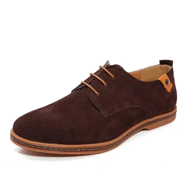 Men's Casual Faux Suede Lace-Up Shoes - Various Colors