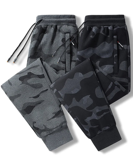 Men's Camouflage Slim Fit Joggers with Drawstring