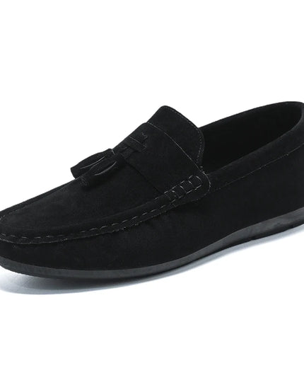 Men's Slip-On Flat Loafers - Comfortable Dress Shoes for Men
