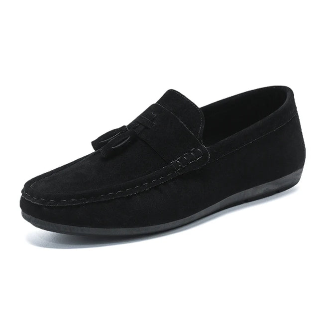Men's Slip-On Flat Loafers - Comfortable Dress Shoes for Men